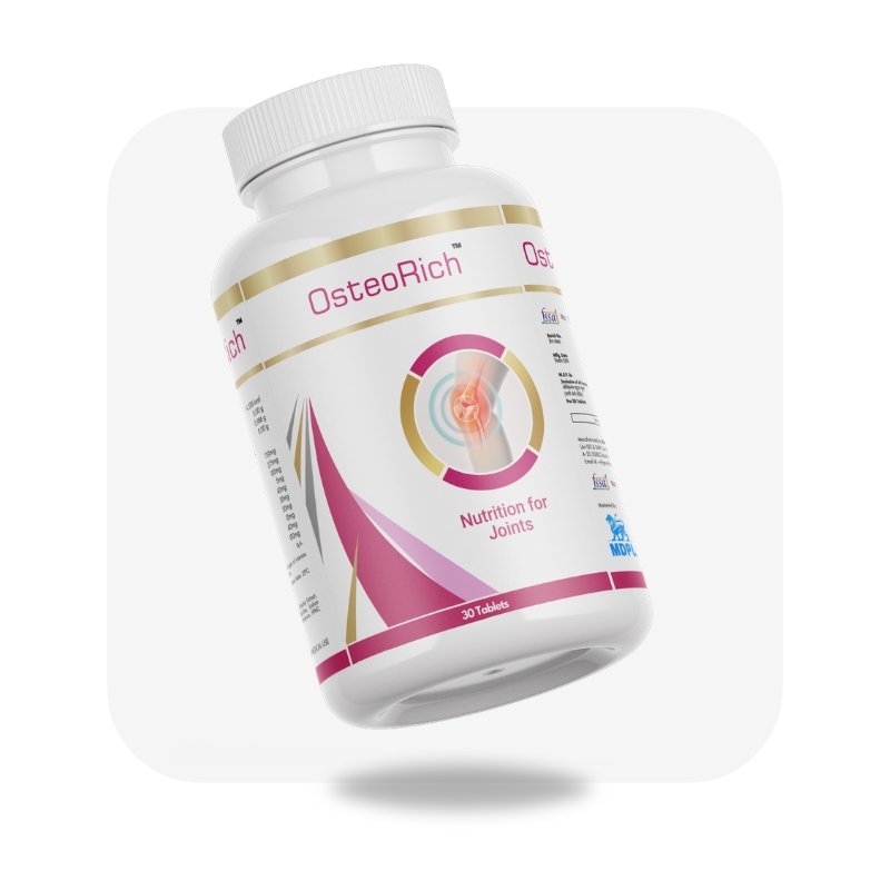 Osteo Rich Bone and Joint Health Support Supplement Tablet by MDPL India