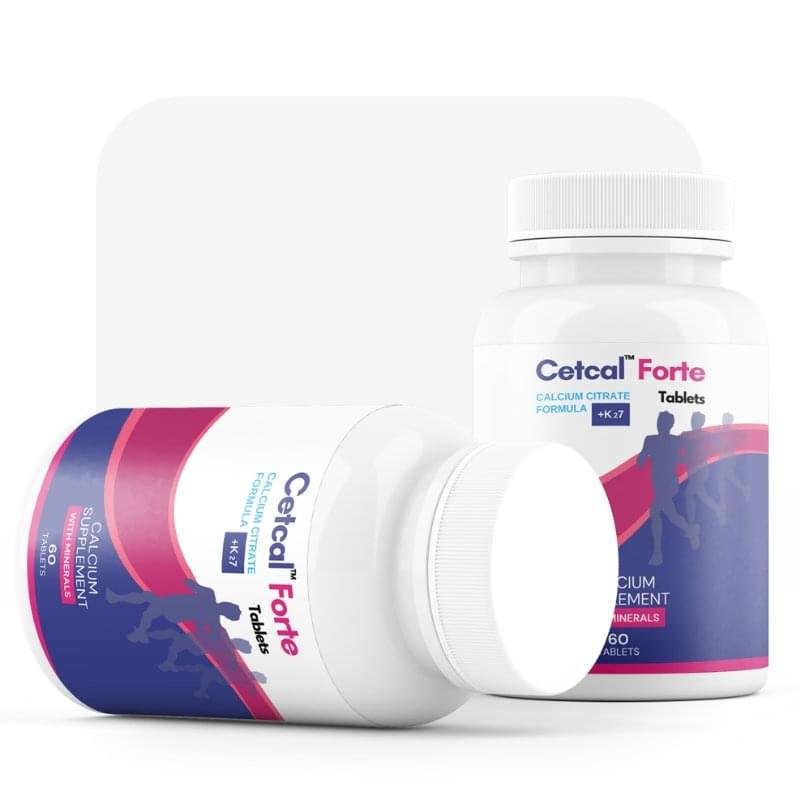 Cetcal Forte Calcium Citrate Vitamin D3 Vitamin K2 Supplement Tablet by MDPL India